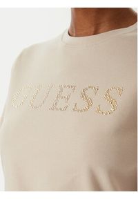Guess T-Shirt V6RI20 J1314 Beżowy Regular Fit. Kolor: beżowy. Materiał: bawełna #5