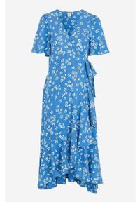 Y.A.S - Sukienka Limo. Kolor: niebieski. Materiał: włókno, wiskoza. Typ sukienki: kopertowe. Długość: maxi #1
