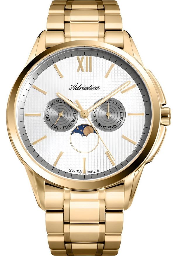 Zegarek Adriatica Zegarek męski Adriatica A8283.1163QF złoty. Kolor: złoty