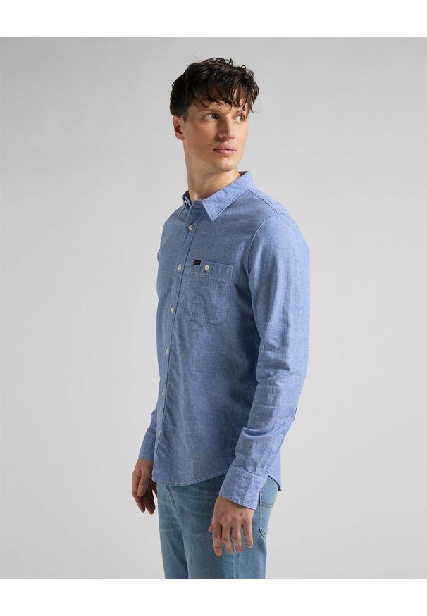 Lee - LEE LEESURE SHIRT MĘSKA KOSZULA BLUE UNION L66NORUF 112145386
