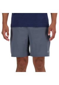 Spodenki New Balance MS41232GT - szare. Kolor: szary. Materiał: materiał, poliester. Sport: fitness