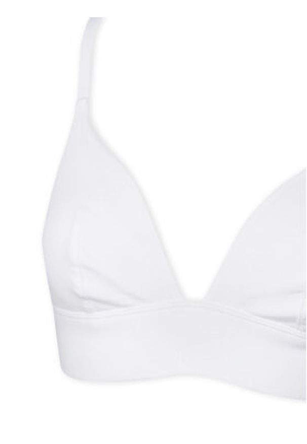 Hunkemöller Biustonosz braletka 302037 Biały. Kolor: biały. Materiał: bawełna