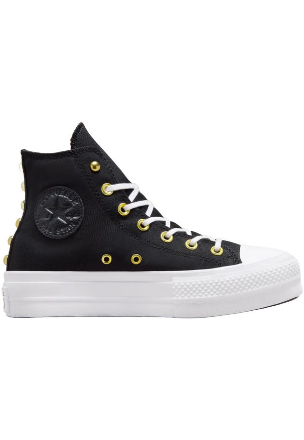 Buty Converse Ctas Lift Hi, Kobiety. Kolor: czarny. Materiał: materiał