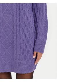 Brave Soul Sukienka dzianinowa LKD-248SINBYB Fioletowy Regular Fit. Kolor: fioletowy. Materiał: syntetyk #2