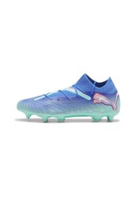 Puma - Buty piłkarskie PUMA Future 7 Pro MxSG. Kolor: zielony, wielokolorowy, niebieski. Materiał: materiał. Sport: piłka nożna