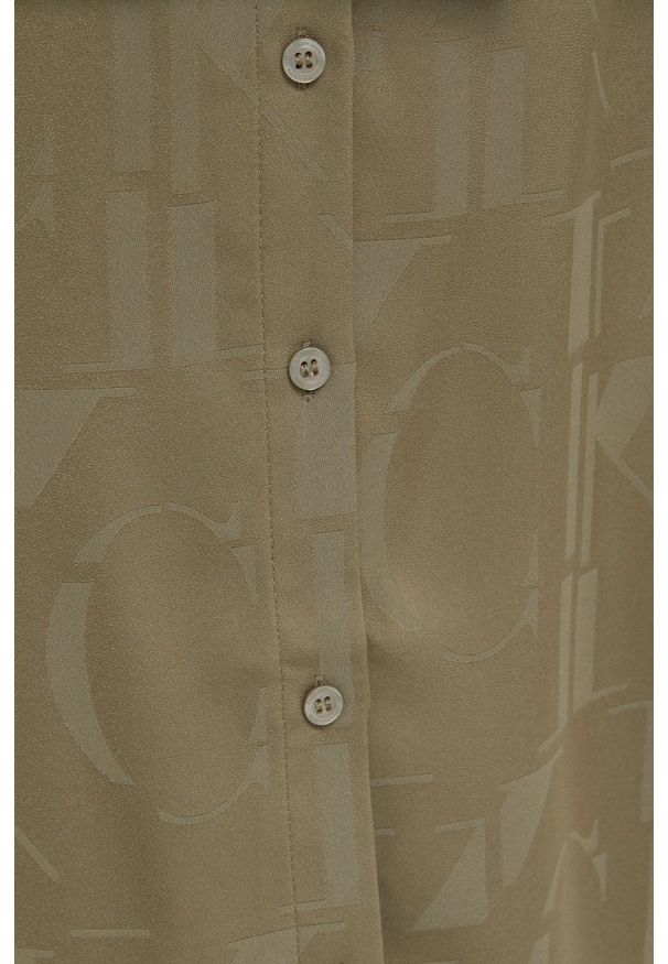 Calvin Klein Jeans spódnica kolor zielony midi prosta. Okazja: na co dzień. Stan: podwyższony. Kolor: zielony. Materiał: tkanina. Styl: casual