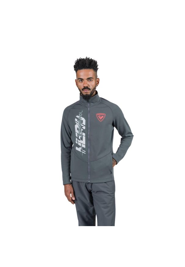 Bluza Rossignol męska New Hero Classique Clim szara. Kolor: szary. Sezon: zima. Sport: narciarstwo