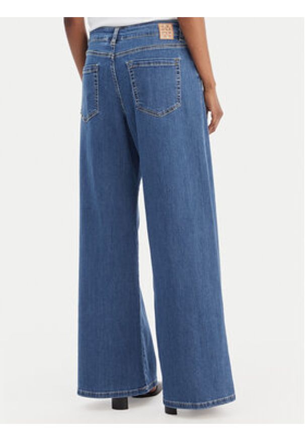 Marella Jeansy Disco 2615181111 Niebieski Wide Leg. Kolor: niebieski
