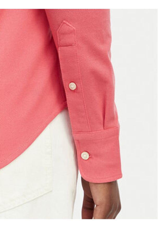 Polo Ralph Lauren Koszula 211924258503 Czerwony Slim Fit. Typ kołnierza: polo. Kolor: czerwony. Materiał: bawełna