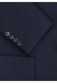 Pako Lorente - PAKO LORENTE - Granatowa marynarka jednorzędowa. Kolor: niebieski. Materiał: wełna #5