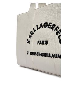 Karl Lagerfeld - KARL LAGERFELD Torebka B1W30041 Biały. Kolor: biały. Materiał: skórzane #3