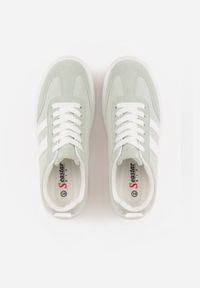 Born2be - Zielone Sneakersy w Stylu Klasycznych Tenisówek na Grubej Podeszwie Rediree. Okazja: na spacer, na co dzień. Kolor: zielony. Materiał: jeans. Szerokość cholewki: normalna. Sport: turystyka piesza #6