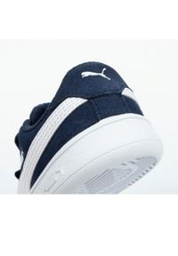 Buty Puma Smash v2 Jr 365178 02 niebieskie. Nosek buta: okrągły. Zapięcie: rzepy. Kolor: niebieski. Materiał: zamsz, materiał, skóra. Szerokość cholewki: normalna #5