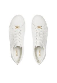 MICHAEL Michael Kors Sneakersy Keaton Lace Up 43R4KTFS1L Biały. Kolor: biały. Materiał: skóra