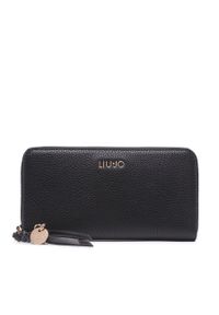 Duży Portfel Damski Liu Jo Ecs Xl Zip Around AA3295 E0086 Nero 22222. Kolor: czarny. Materiał: skóra #1