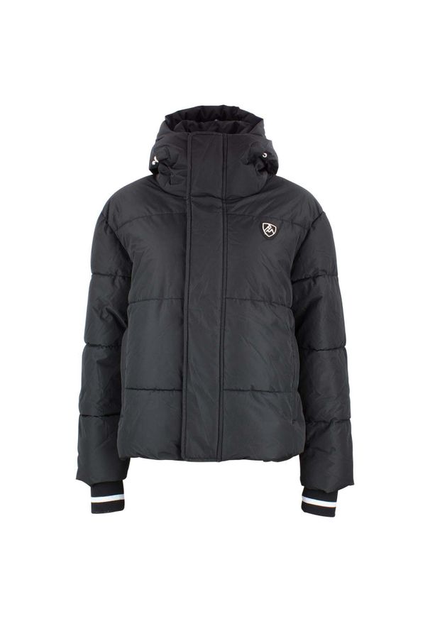 PEAK MOUNTAIN - Damska kurtka puchowa Peak Mountain Achloe. Kolor: czarny. Materiał: puch. Sezon: zima. Sport: narciarstwo