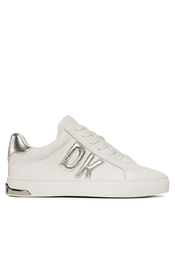 DKNY Sneakersy Abeni Lace Up Sneaker K1300916 Biały. Kolor: biały. Materiał: skóra
