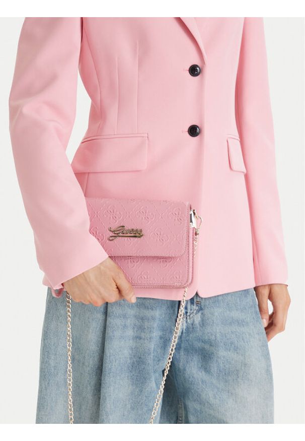 Guess Torebka J6RZ15 WGT10 Różowy. Kolor: różowy. Materiał: skórzane