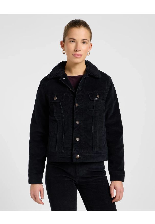 Lee - DAMSKA KURTKA LEE SHERPA RIDER JKT UNIONALL BLACK 112370870