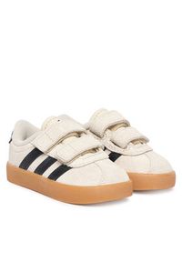 Adidas - adidas Sneakersy Vl Court 3.0 KI6497 Beżowy. Kolor: beżowy. Materiał: skóra, zamsz #3