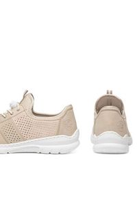 Rieker Sneakersy L3254-62 Beżowy. Kolor: beżowy. Materiał: materiał #6