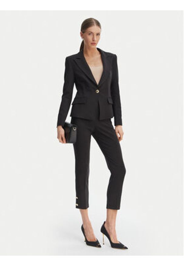 Rinascimento Marynarka CFC0128649003 Czarny Slim Fit. Kolor: czarny. Materiał: syntetyk