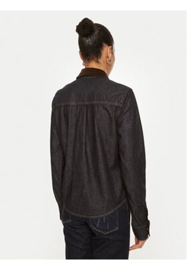 Pinko Koszula jeansowa Coro 103879 A20N Granatowy Regular Fit. Kolor: niebieski. Materiał: bawełna
