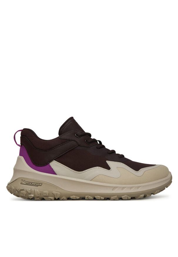 ecco - ECCO Sneakersy Ult-Trn 82433361410 Bordowy. Kolor: czerwony. Materiał: materiał