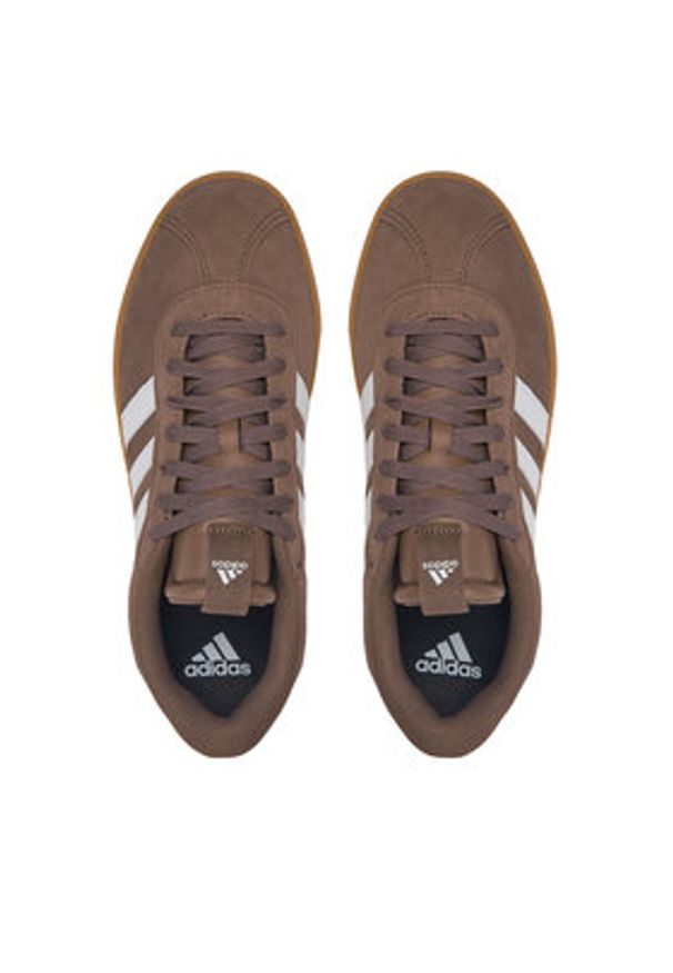 Adidas - adidas Sneakersy VL Court 3.0 JP7536 Brązowy. Kolor: brązowy. Materiał: zamsz, skóra