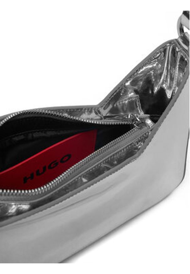 Hugo - HUGO Torebka Mel 50536243 Srebrny. Kolor: srebrny. Materiał: skórzane