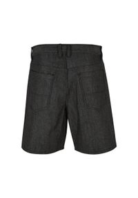Urban Classics - Jeansowe Szorty Męskie. Kolor: fioletowy, czarny. Materiał: jeans. Sport: turystyka piesza