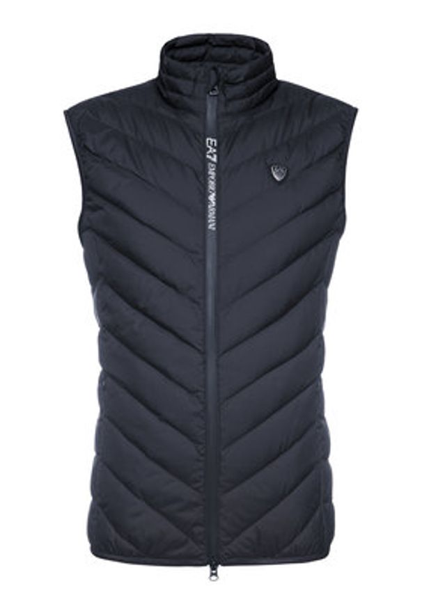 EA7 Emporio Armani Kamizelka 8NPQ03 PNE1Z 1578 Granatowy Regular Fit. Kolor: niebieski. Materiał: syntetyk