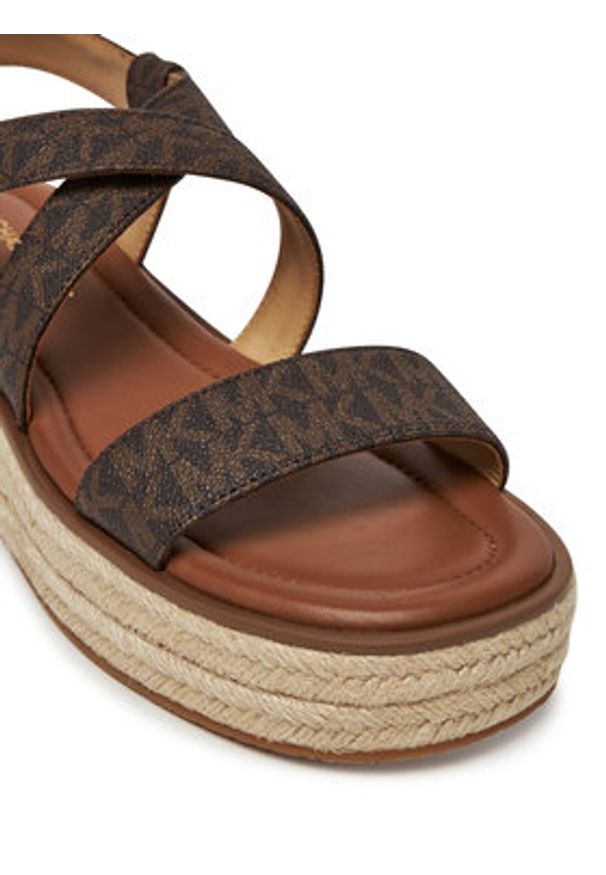 MICHAEL Michael Kors Espadryle Lynn 40S5LYFS1B Brązowy. Kolor: brązowy. Materiał: skóra