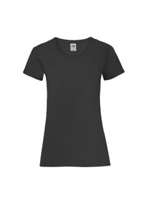 FRUIT OF THE LOOM - Koszulka Damska Valueweight. Kolor: czarny