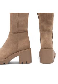 DeeZee Kozaki MORGANE WS5596-30 Beżowy. Kolor: beżowy. Materiał: materiał #7