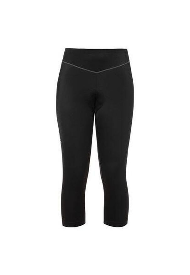 Legginsy kolarskie damskie Vaude Active 3/4. Kolor: czarny. Materiał: elastan, poliamid. Sport: kolarstwo