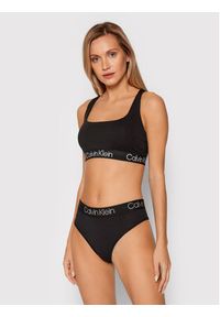 Calvin Klein Underwear Stringi 000QD3754E Czarny. Kolor: czarny. Materiał: bawełna #3