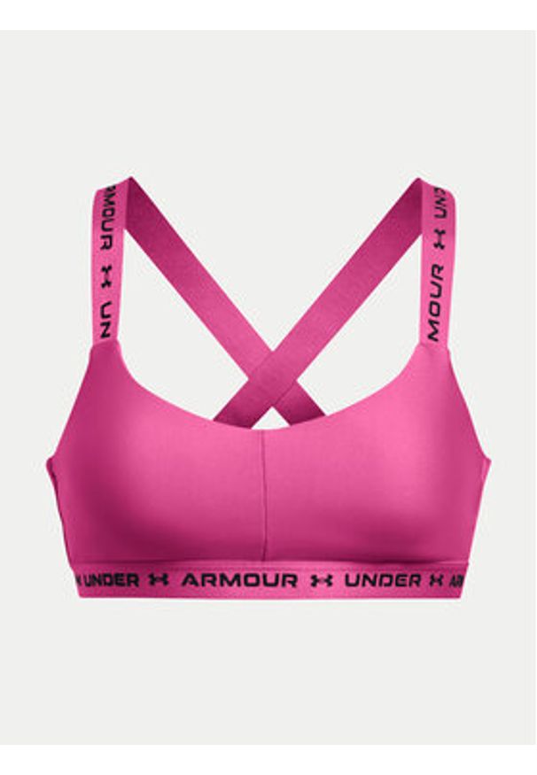 Under Armour Biustonosz sportowy Crossback Low 1361033-686 Różowy Compression Fit. Kolor: różowy. Materiał: syntetyk