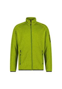 Bluza męska turystyczna CMP 30H5887. Kolor: zielony. Materiał: polar. Sport: turystyka piesza #1