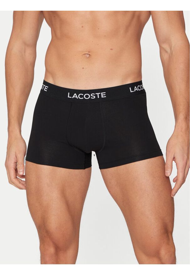 Lacoste Komplet 3 par bokserek 5H0864 Czarny. Kolor: czarny. Materiał: bawełna