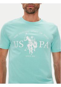U.S. Polo Assn. T-Shirt MUP4203 Niebieski Regular Fit. Typ kołnierza: polo. Kolor: niebieski. Materiał: bawełna #5