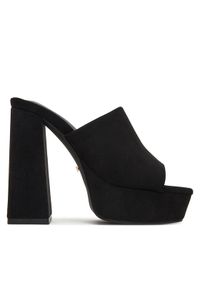 DeeZee Klapki F7979-1 Czarny. Kolor: czarny. Materiał: materiał