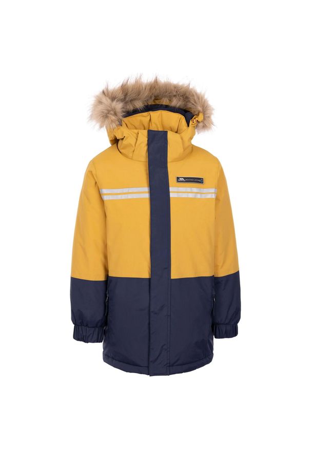 TRESPASS - Płaszcz Przeciwdeszczowy Laytone Dla Dzieci/dzieci. Kolor: żółty. Styl: sportowy. Sport: turystyka piesza