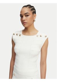 Guess Bluzka W5YR12 Z0130 Biały Regular Fit. Kolor: biały. Materiał: syntetyk #4