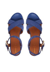 Geox Espadryle D Ischia Corda D55HHB 00020 C4028 Niebieski. Kolor: niebieski. Materiał: zamsz, skóra #3