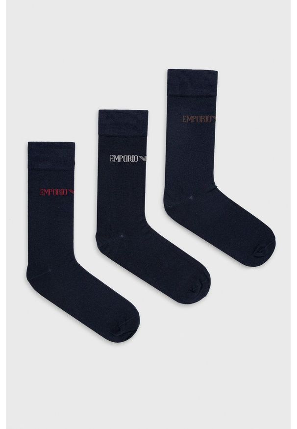 Emporio Armani Underwear - Skarpetki (3-pack). Kolor: niebieski