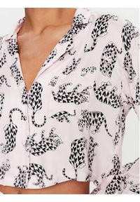 Hunkemöller Koszulka piżamowa 203159 Różowy Comfortable Fit. Kolor: różowy. Materiał: wiskoza