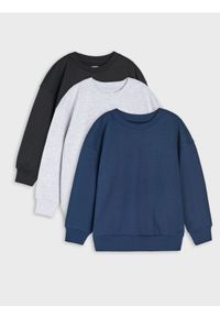 Sinsay - Bluzy w stylu basic 3 pack - czarny. Kolor: czarny