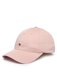 TOMMY HILFIGER - Tommy Hilfiger Czapka z daszkiem Th Flag Soft 6 Panel Cap AW0AW17781 Różowy. Kolor: różowy. Materiał: bawełna #1