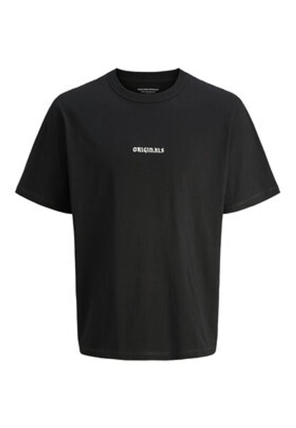 Jack & Jones T-Shirt Meadows Minimal 12283630 Czarny Loose Fit. Kolor: czarny. Materiał: bawełna